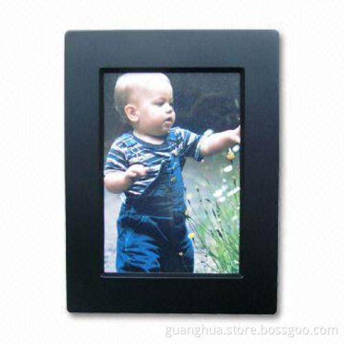 Plastic photo frame with voice message recording function, can hold 5.2*3.7 photo paper